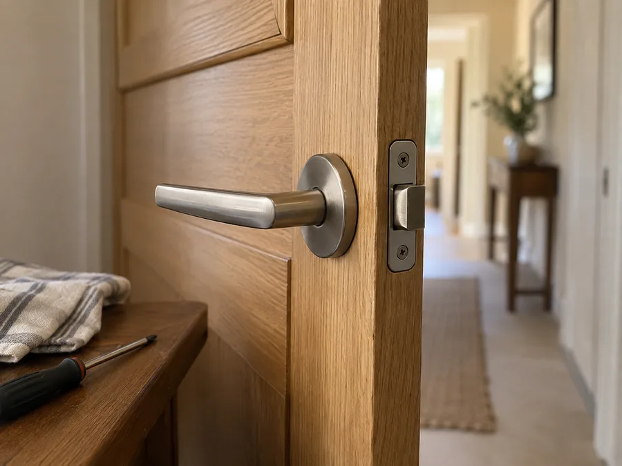 Photo illustrative d’une poignée de porte à vérifier